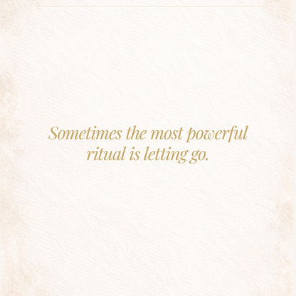 The Art of Letting Go | Release Rituals Playbook