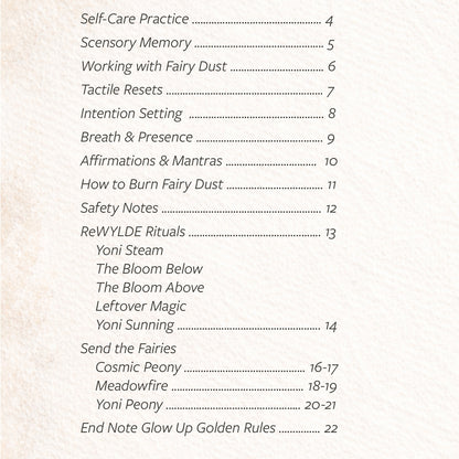 Fairy Dust Smudge Rituals Playbook