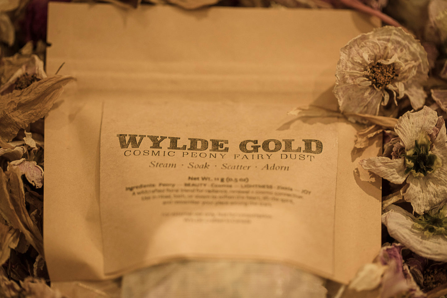 Cosmic Peony FAIRY DUST | Ritual Botanical Smoke, Bath, Altar
